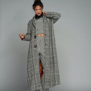 Woman's oversize maxi coat